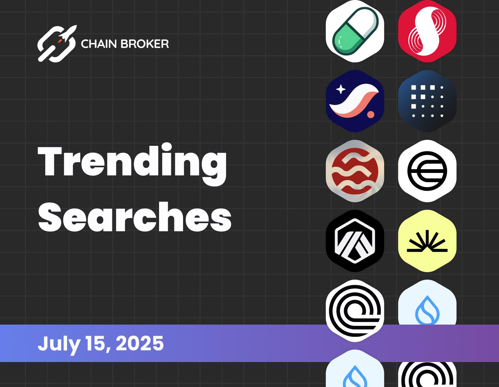 Trending searches on Chain Broker Trending searches on Chain Broker