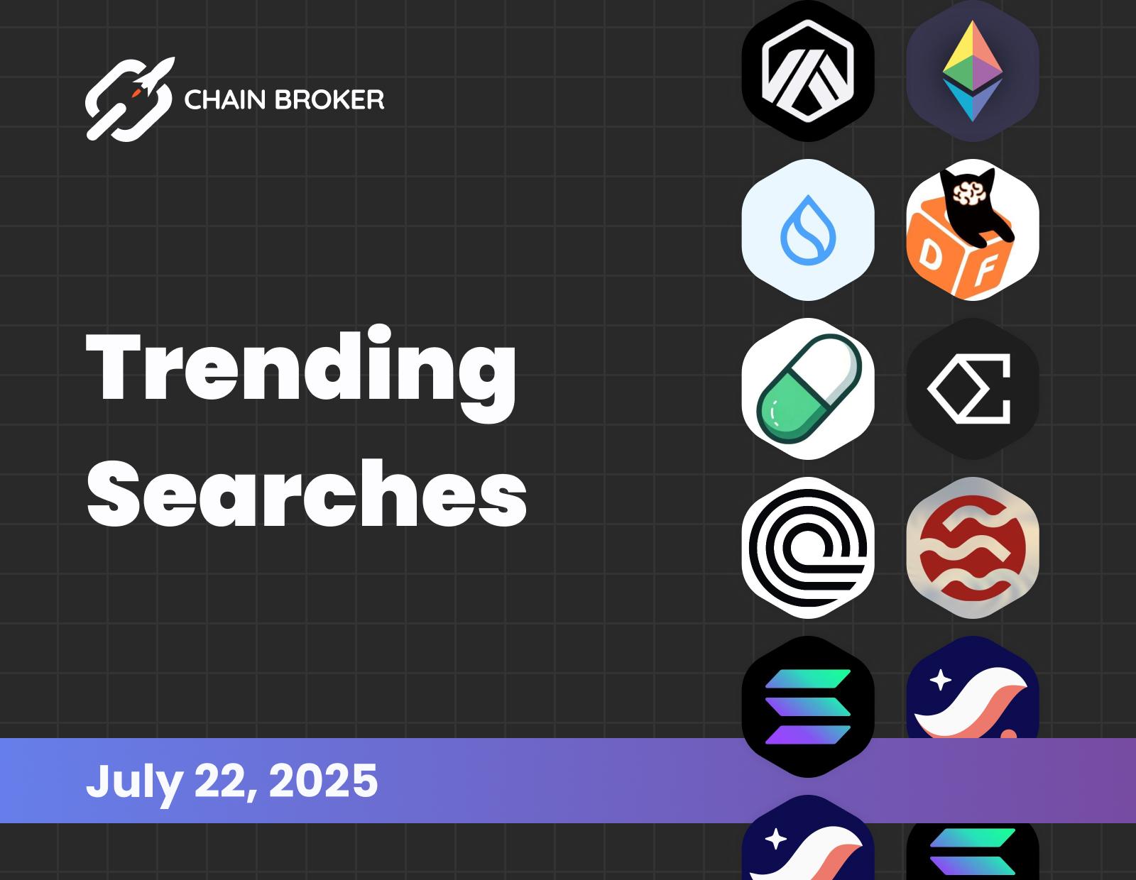 Trending searches on Chain Broker Trending searches on Chain Broker