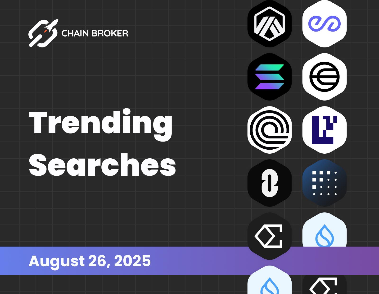Trending searches on Chain Broker Trending searches on Chain Broker