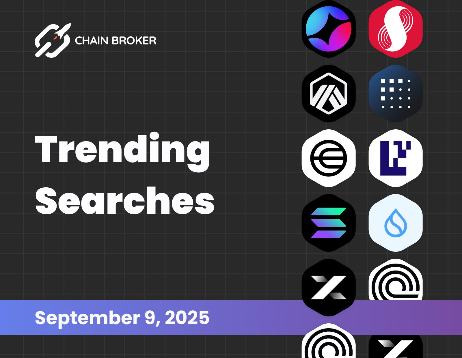 Trending searches on Chain Broker Trending searches on Chain Broker