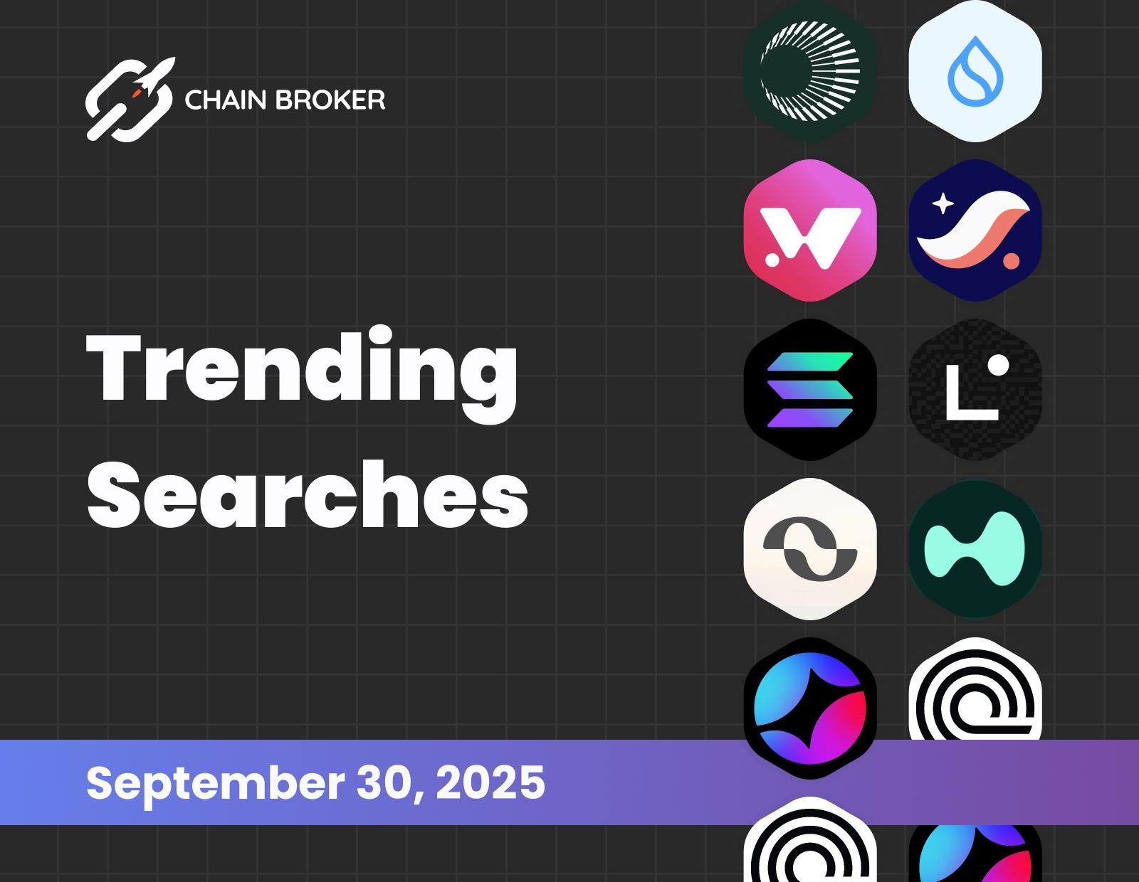 Trending searches on Chain Broker Trending searches on Chain Broker