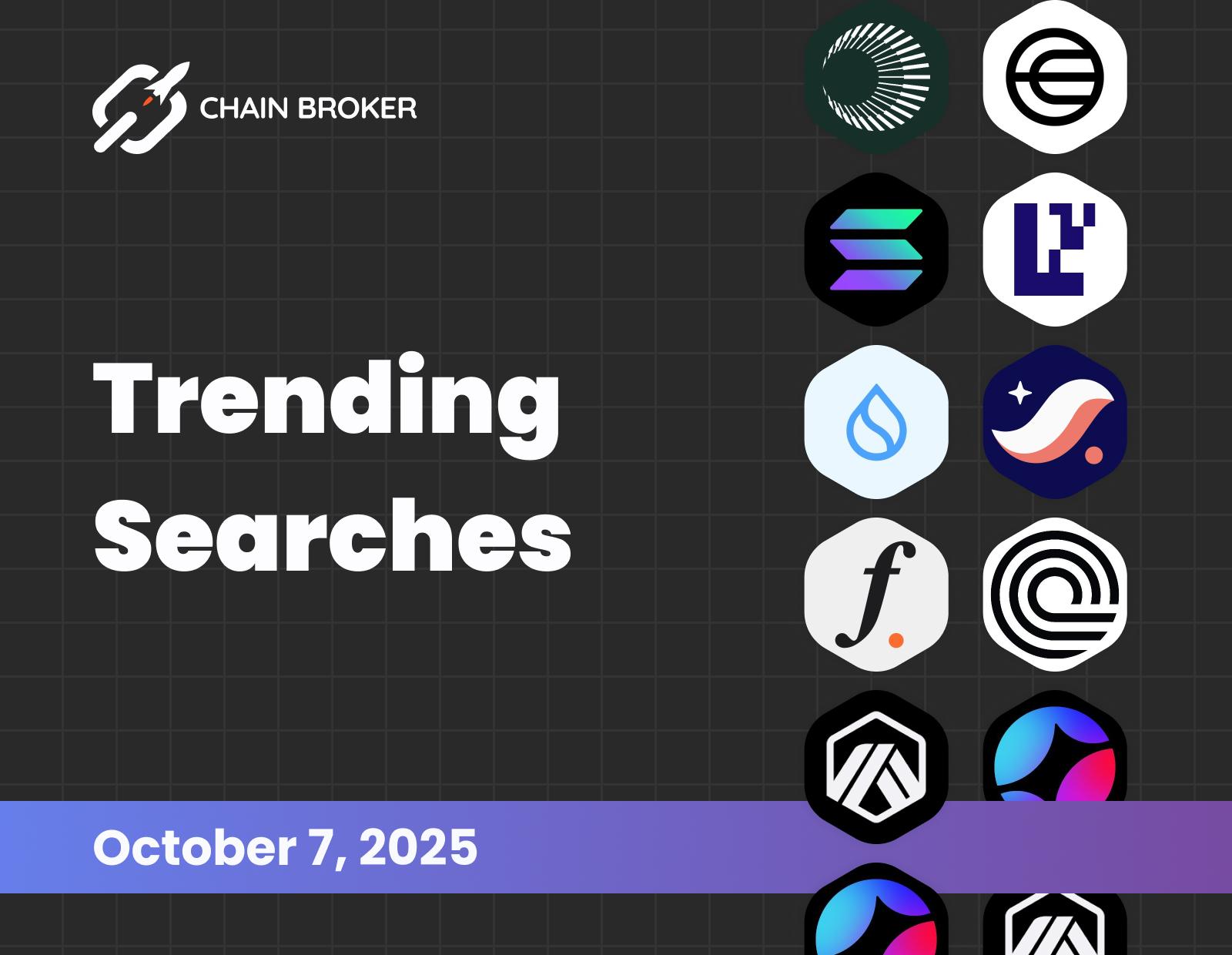 Trending searches on Chain Broker Trending searches on Chain Broker