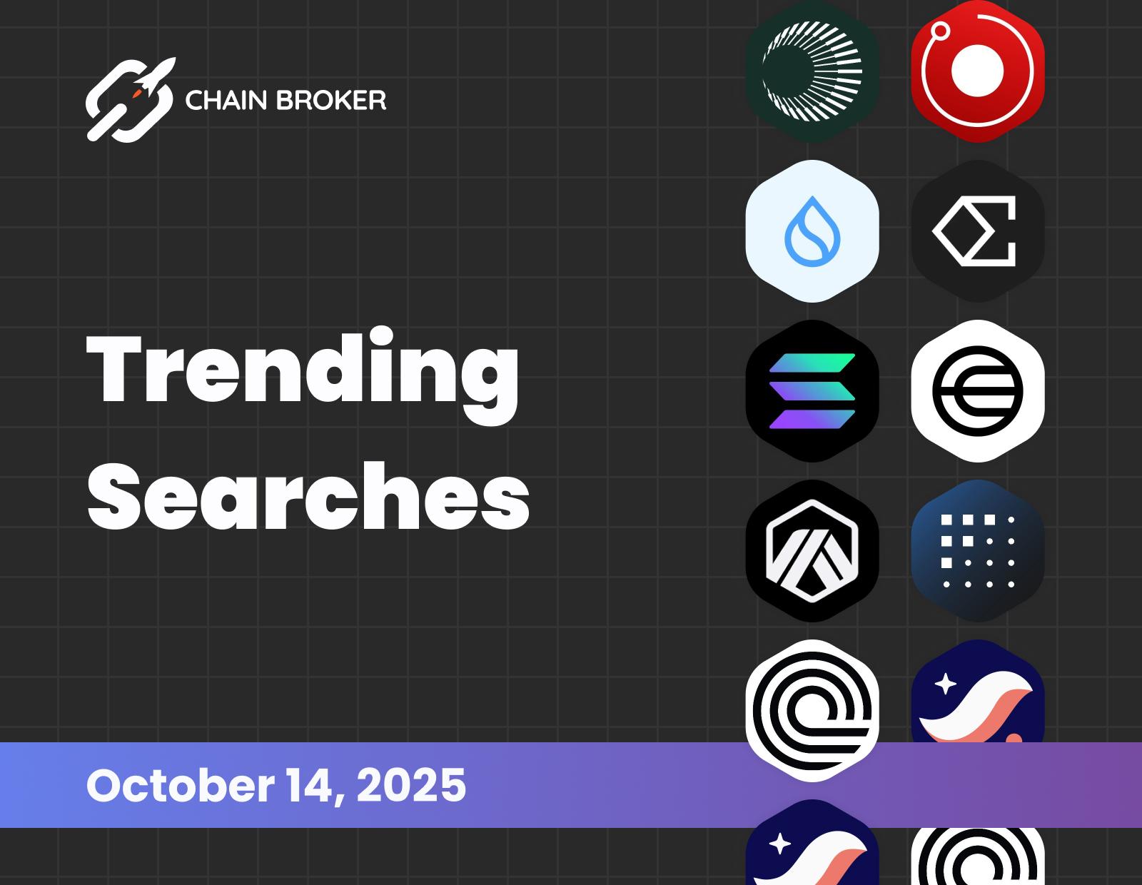 Trending searches on Chain Broker Trending searches on Chain Broker