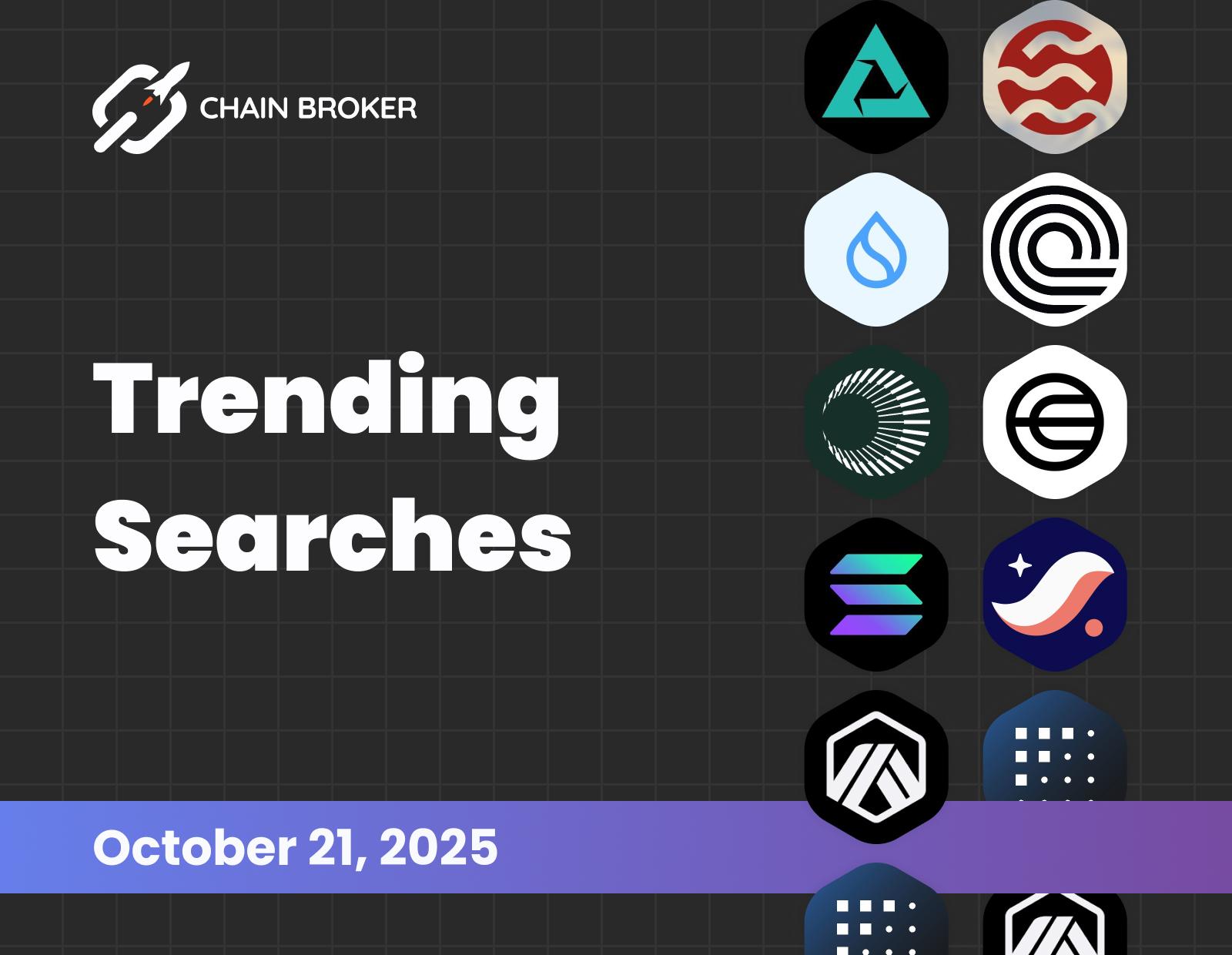 Trending searches on Chain Broker Trending searches on Chain Broker