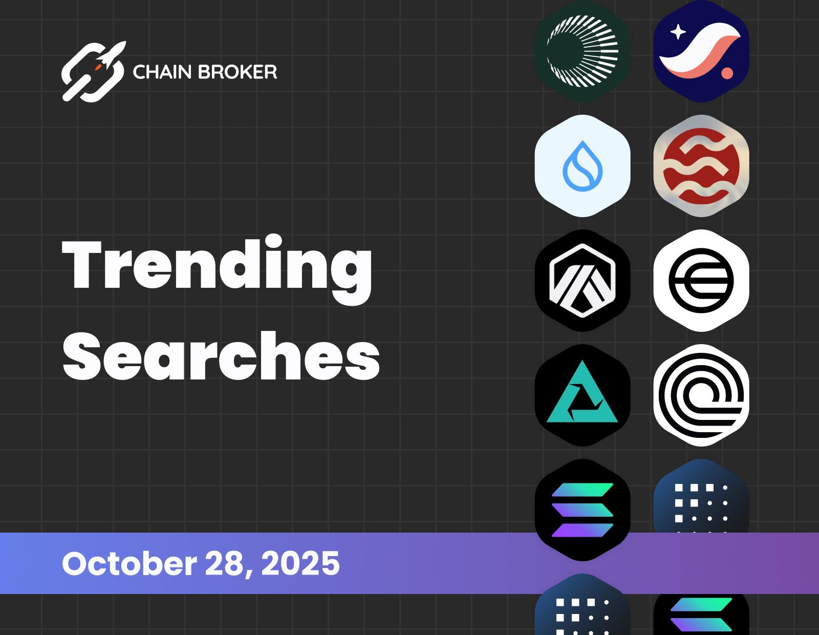 Trending searches on Chain Broker Trending searches on Chain Broker