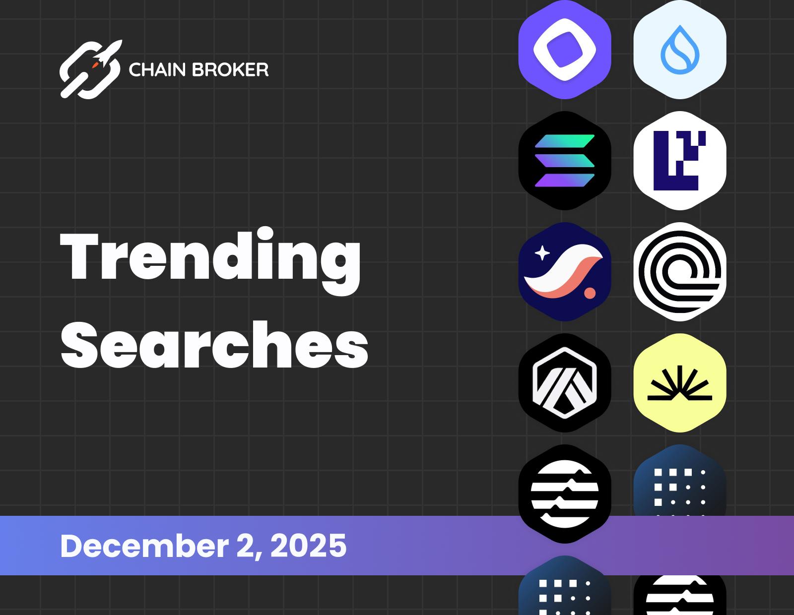 Trending searches on Chain Broker Trending searches on Chain Broker