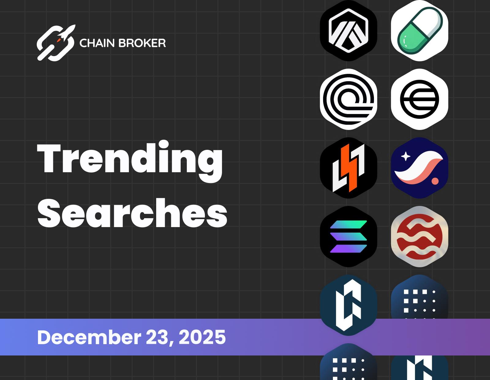 Trending searches on Chain Broker Trending searches on Chain Broker