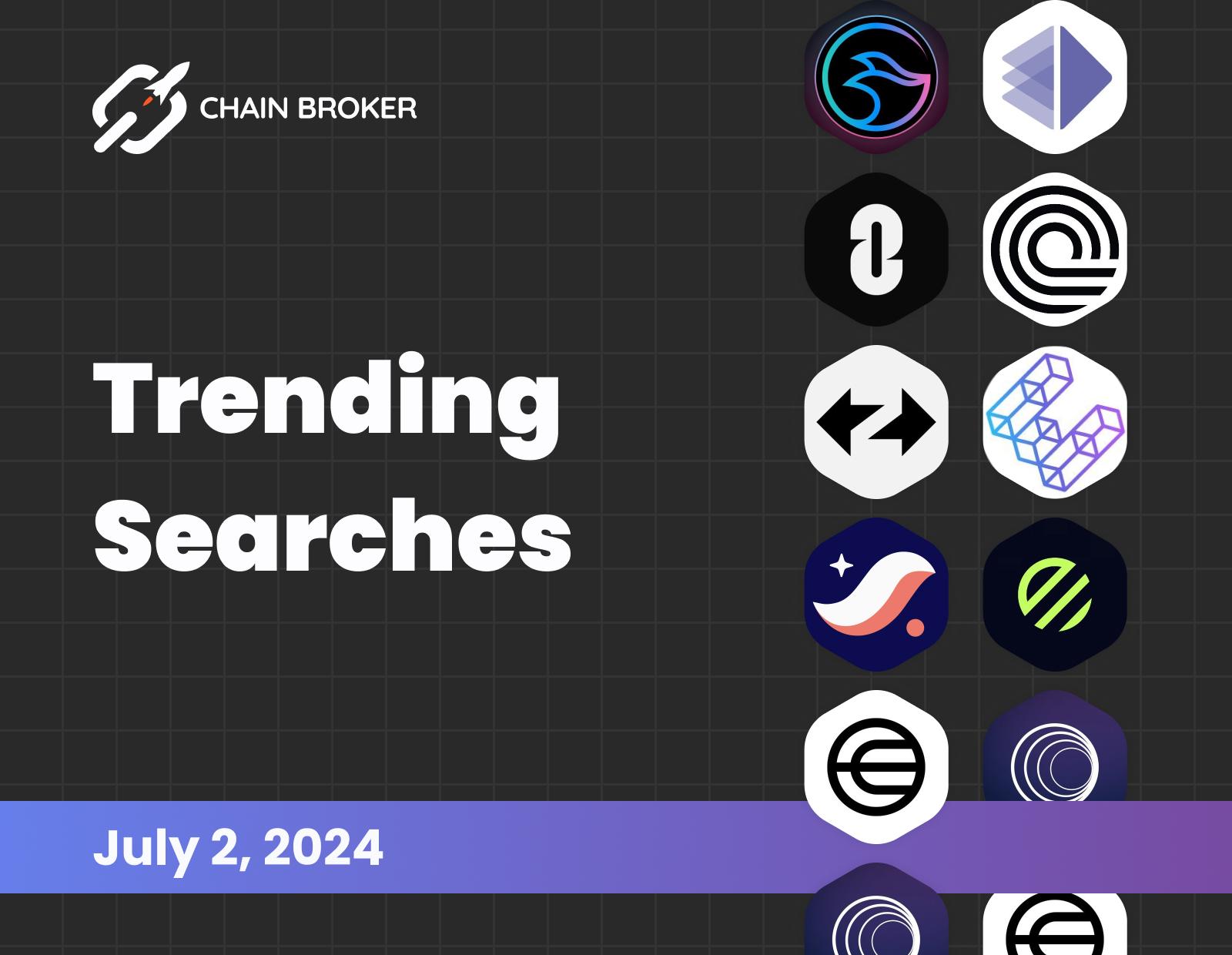 Trending Searches on Chain Broker Trending Searches on Chain Broker