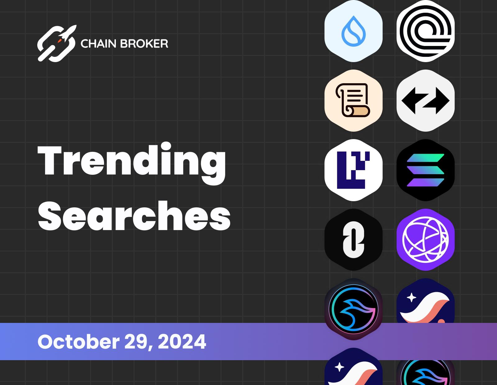 Trending Searches on Chain Broker Trending Searches on Chain Broker