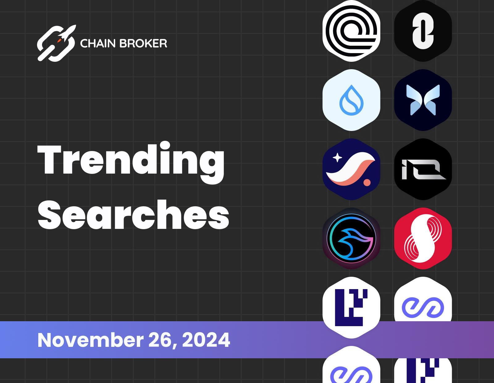 Trending Searches on Chain Broker Trending Searches on Chain Broker
