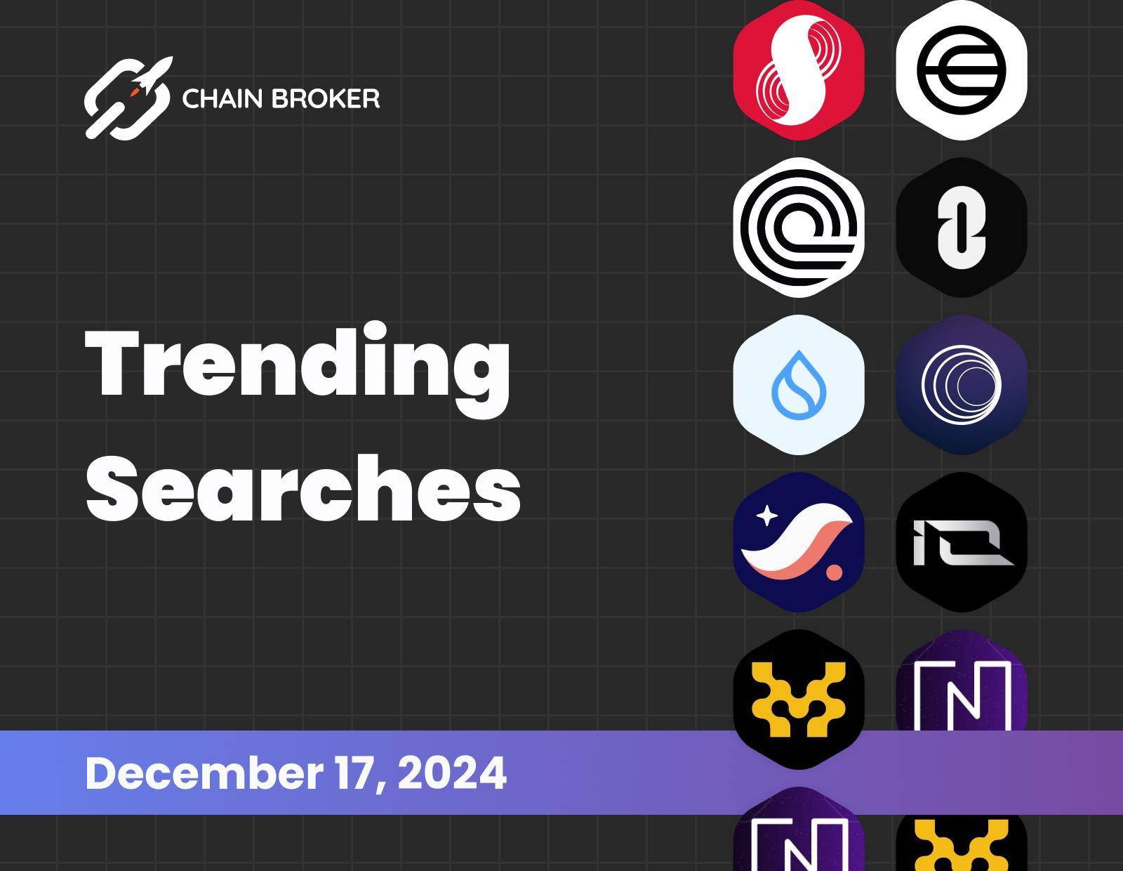 Trending Searches on Chain Broker Trending Searches on Chain Broker