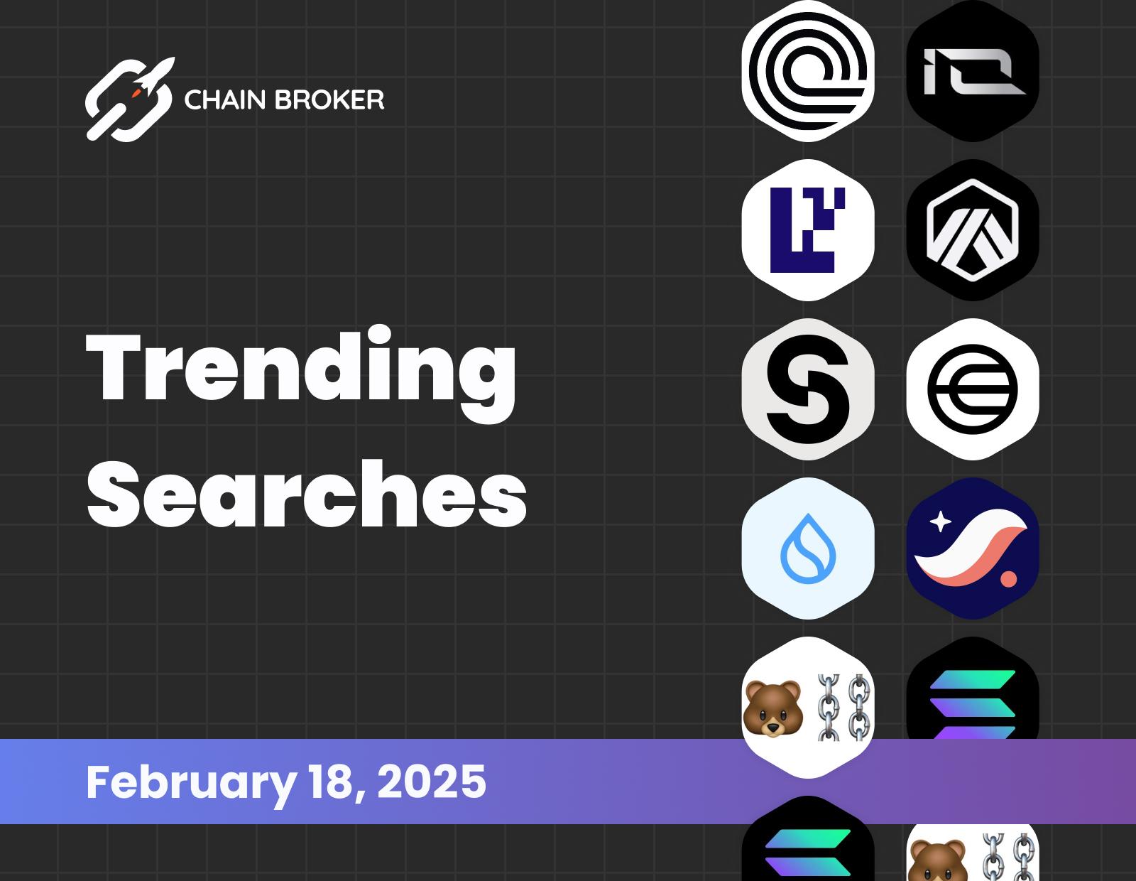 Trending searches on Chain Broker Trending searches on Chain Broker