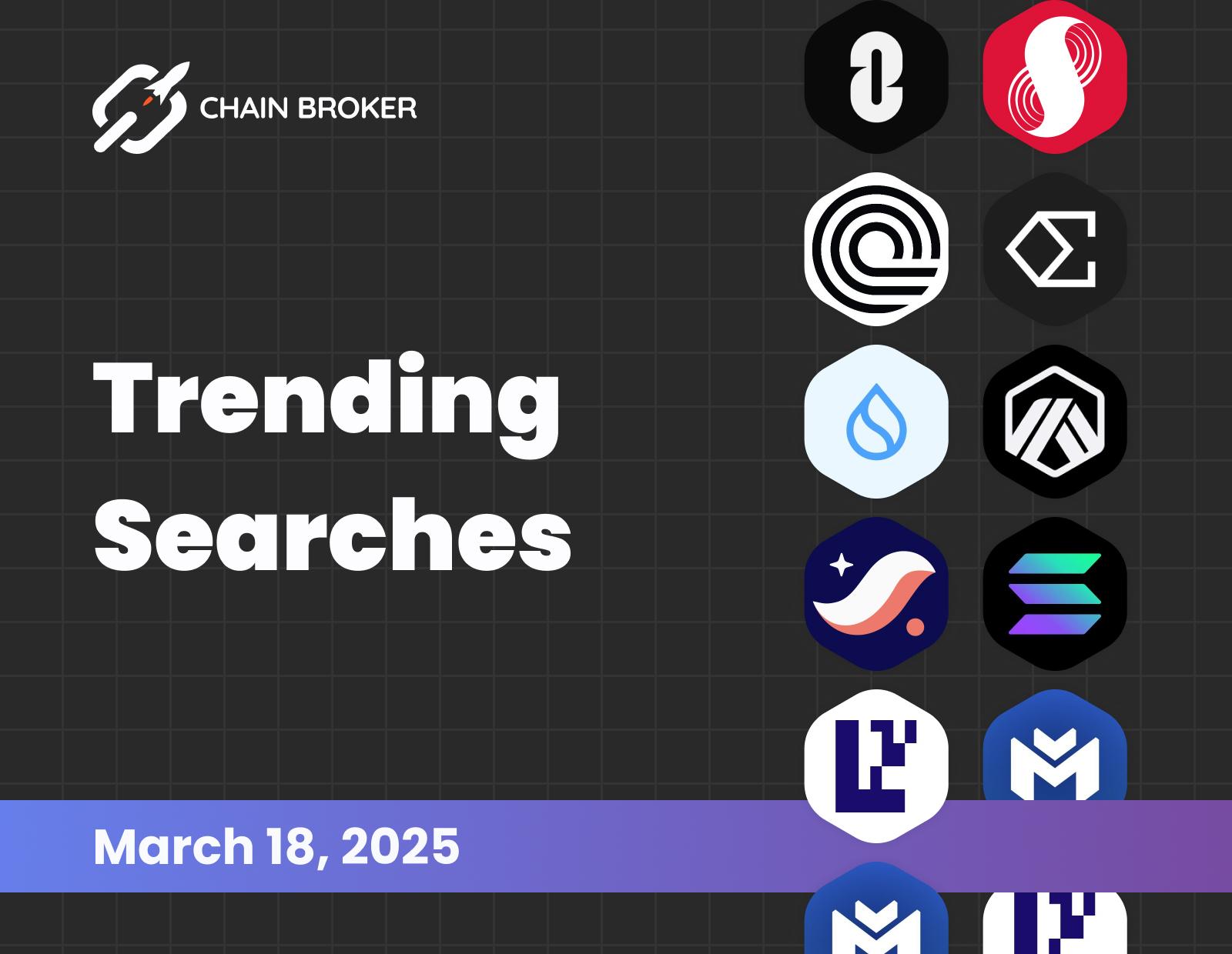 Trending searches on Chain Broker Trending searches on Chain Broker