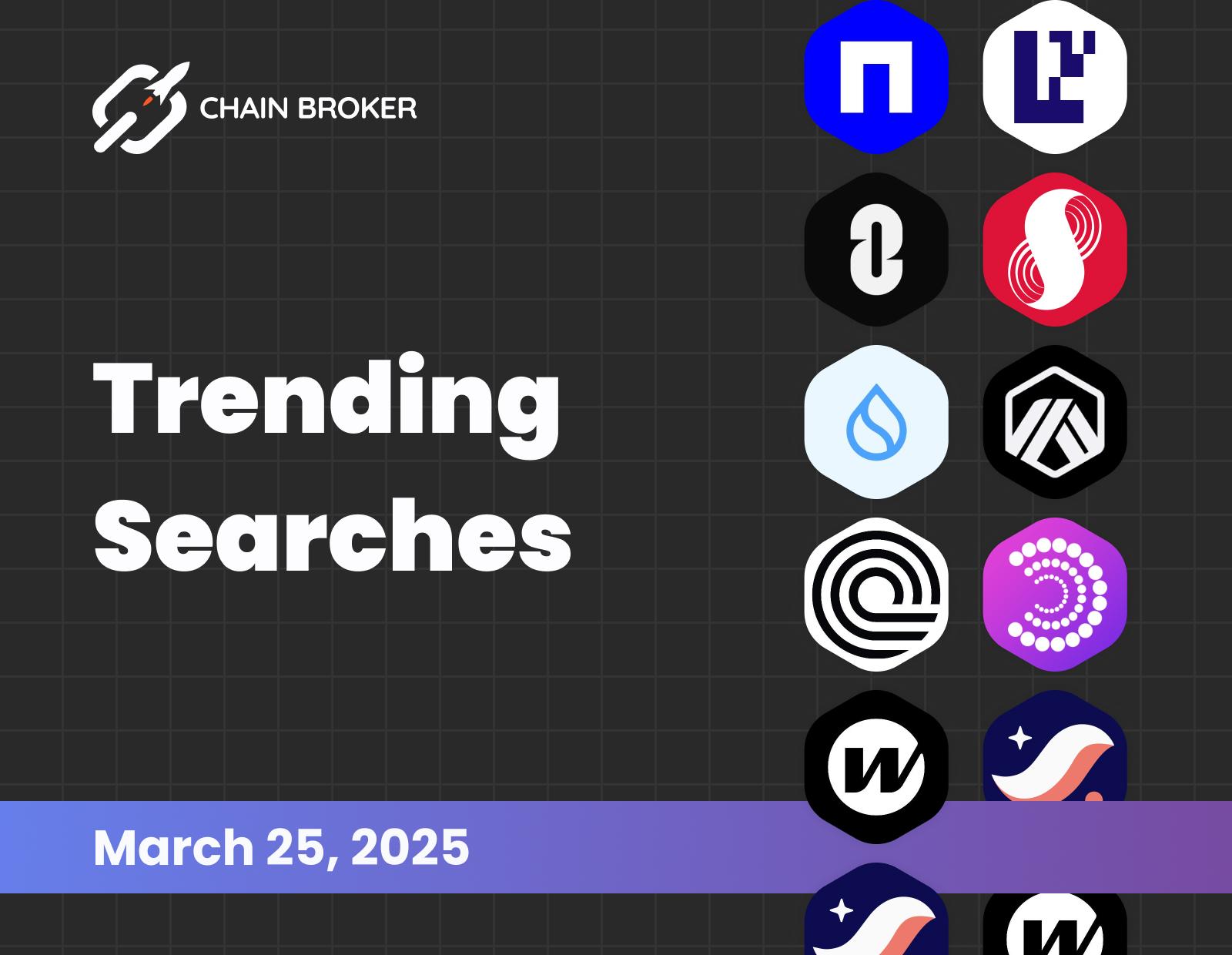 Trending searches on Chain Broker Trending searches on Chain Broker