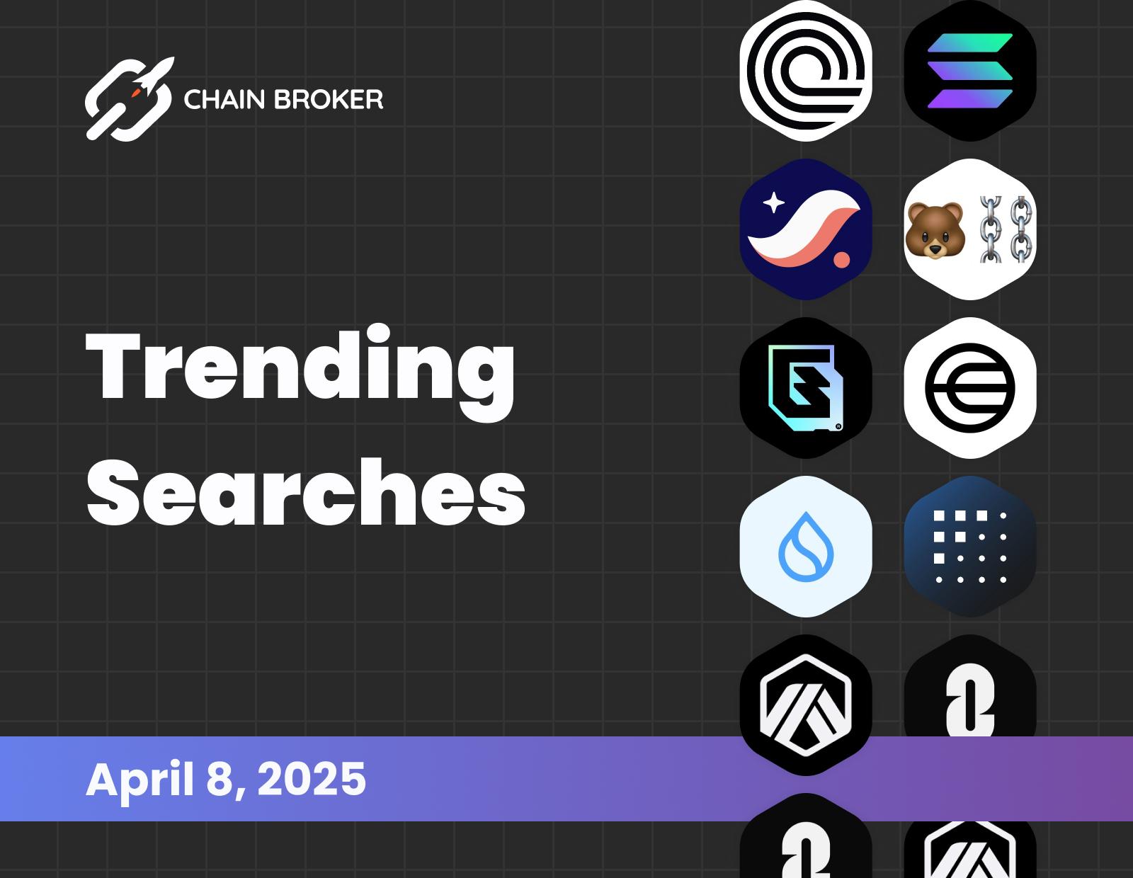 Trending searches on Chain Broker Trending searches on Chain Broker