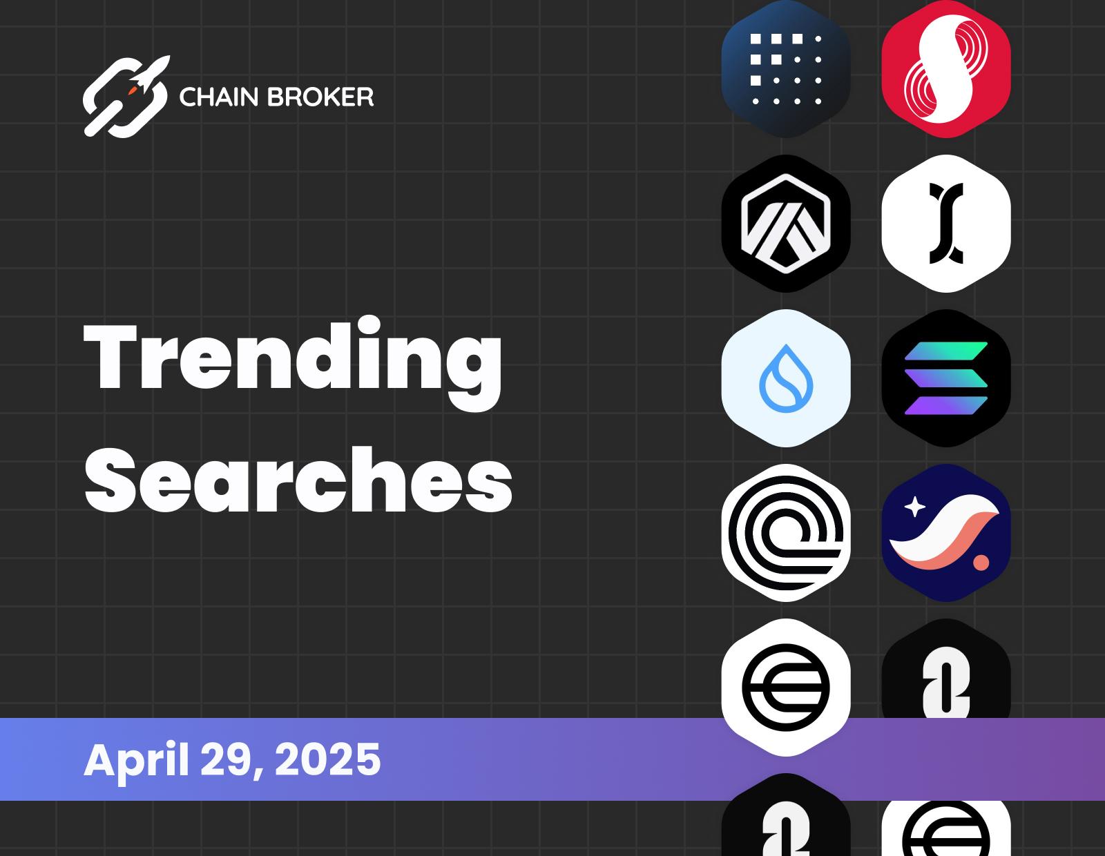 Trending searches on Chain Broker Trending searches on Chain Broker