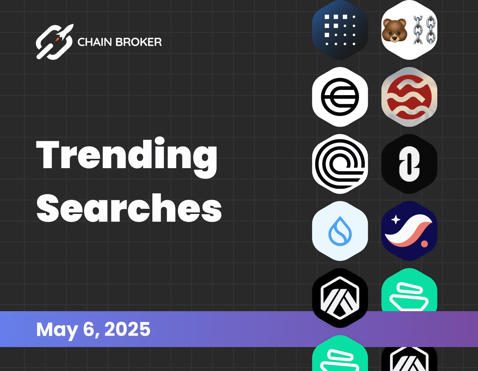 Trending searches on Chain Broker Trending searches on Chain Broker