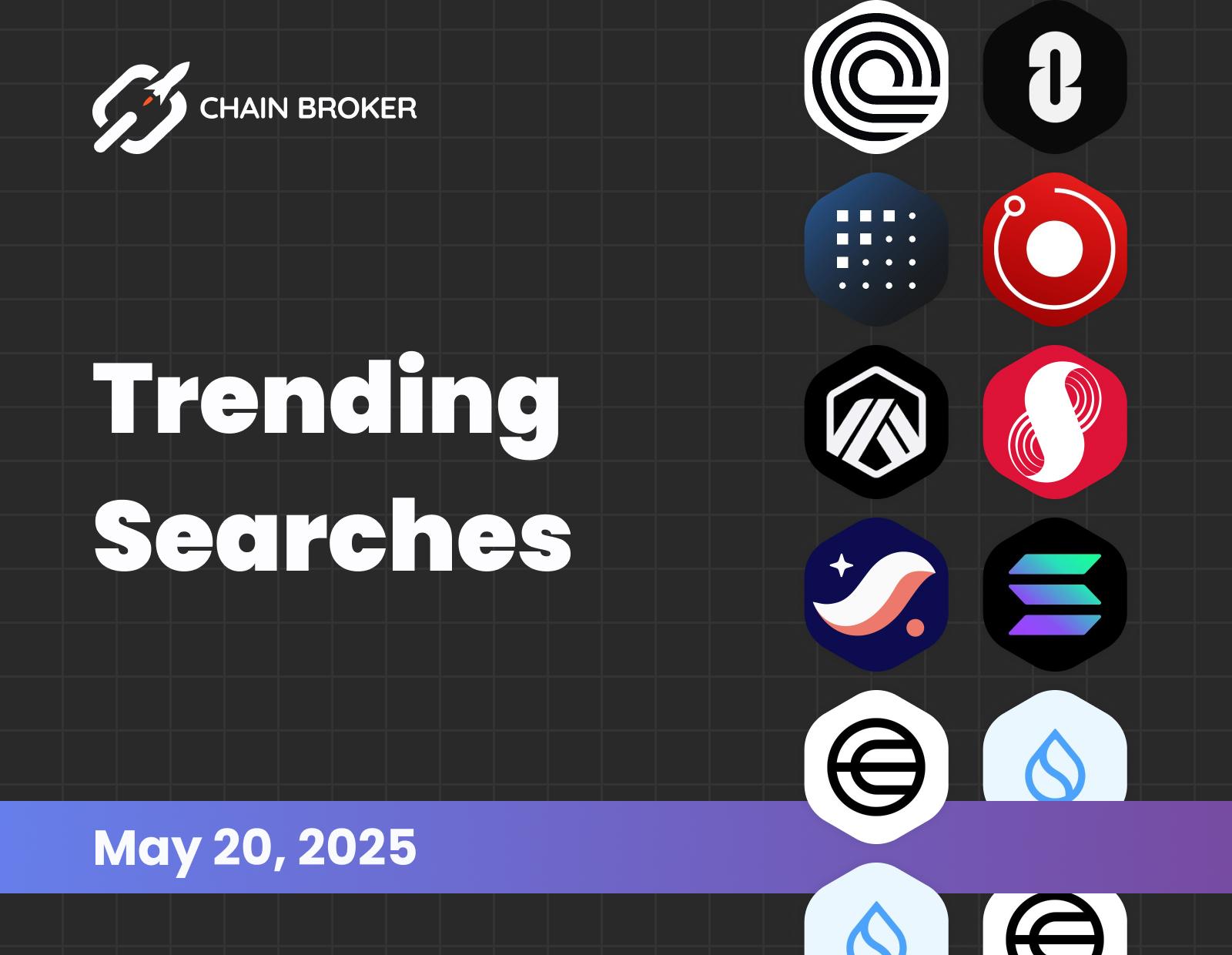 Trending searches on Chain Broker Trending searches on Chain Broker