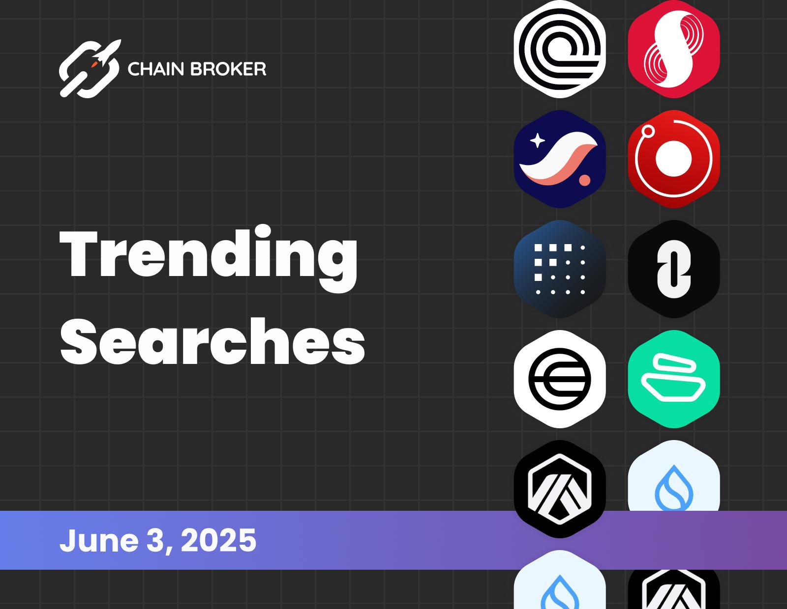 Trending searches on Chain Broker Trending searches on Chain Broker