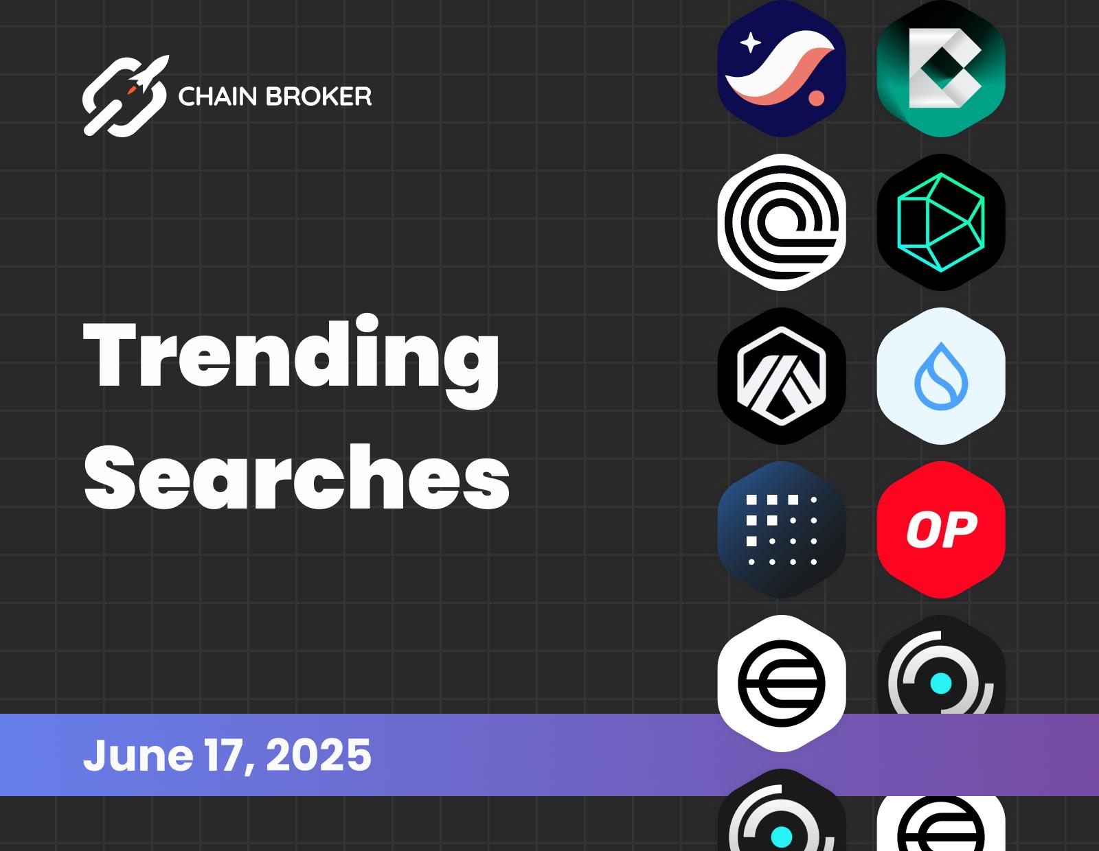 Trending searches on Chain Broker Trending searches on Chain Broker