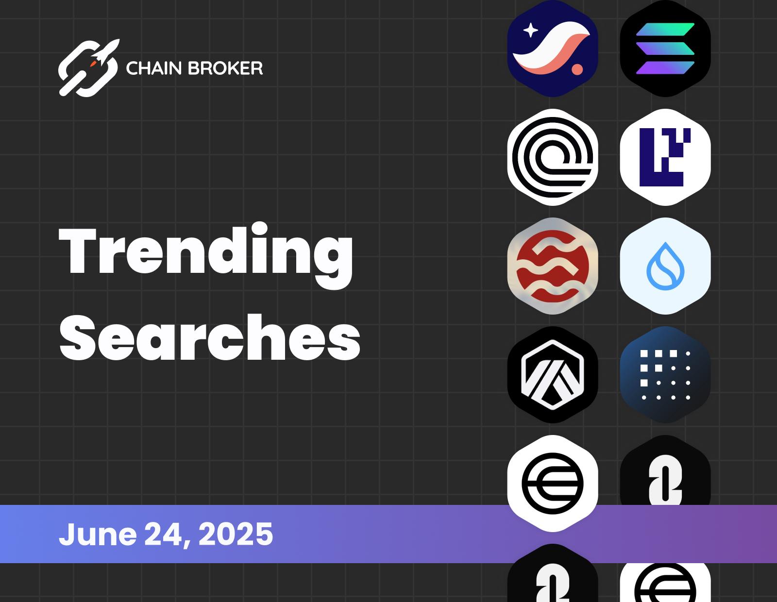 Trending searches on Chain Broker Trending searches on Chain Broker