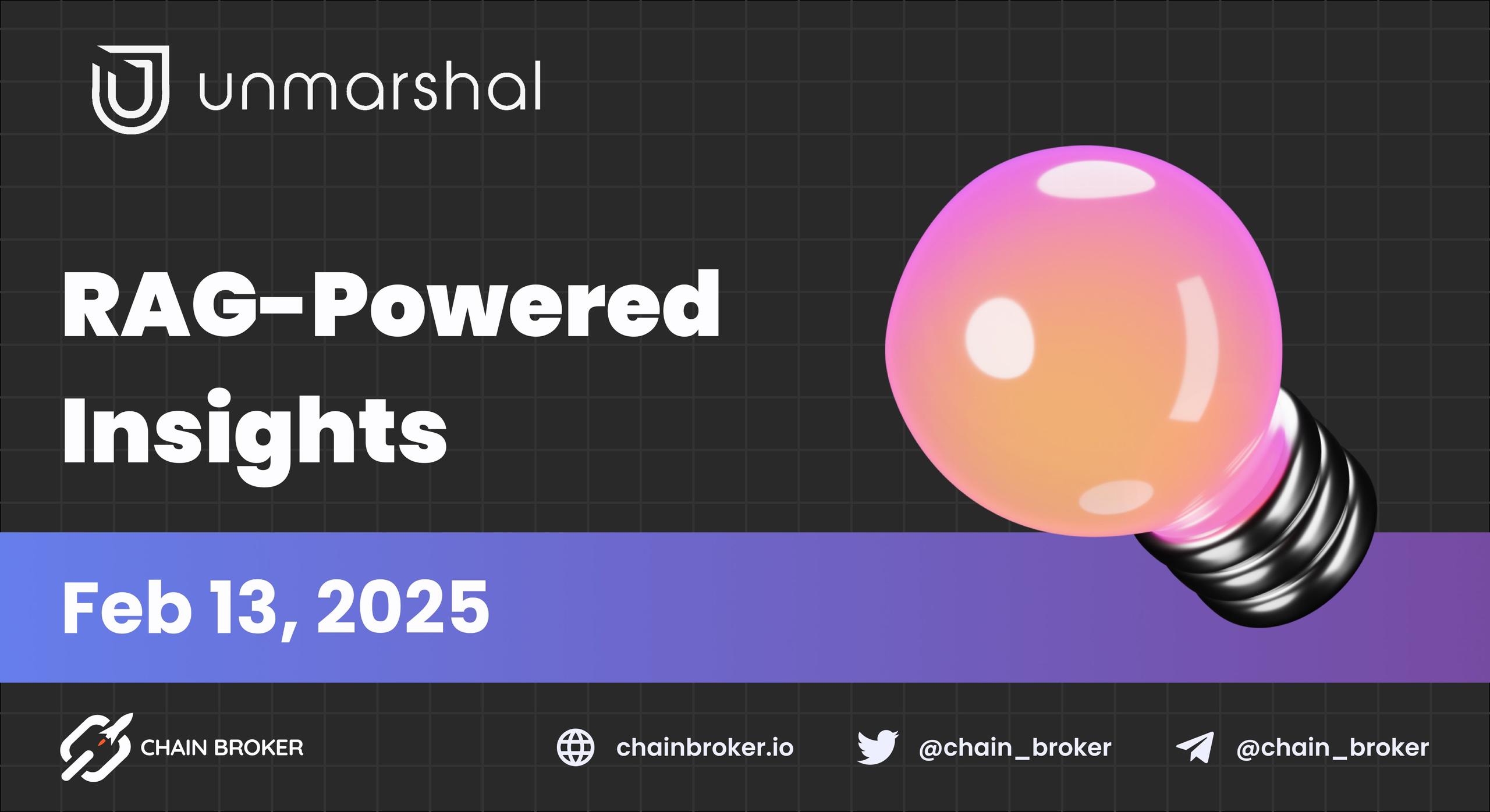 Unmarshal Introduces RAG for AI-powered Blockchain Insights Unmarshal Introduces RAG for AI-powered Blockchain Insights