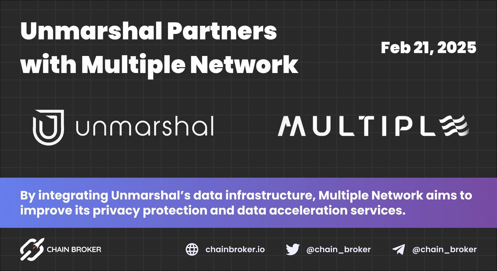 Unmarshal Partners with Multiple Network Unmarshal Partners with Multiple Network