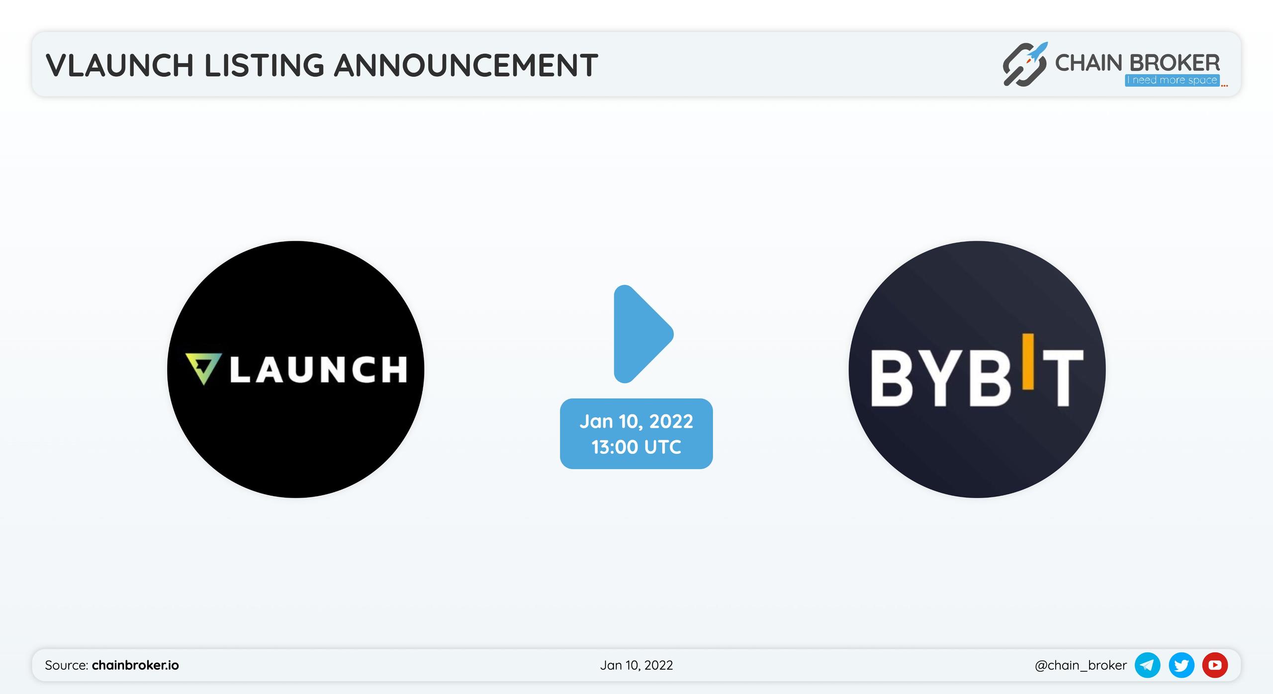 VLaunch has announced future listing on Bybit