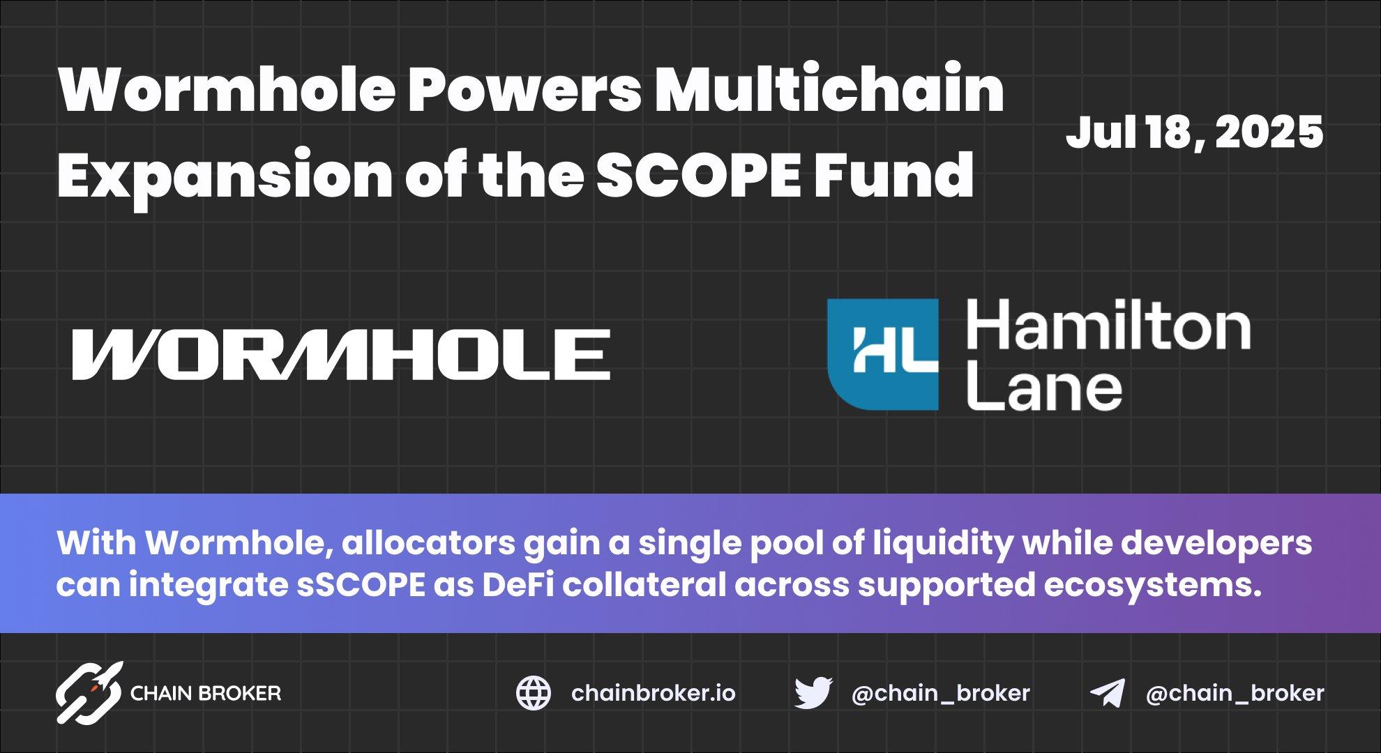Wormhole Powers Multichain Expansion of Hamilton Lane’s SCOPE Fund Wormhole Powers Multichain Expansion of Hamilton Lane’s SCOPE Fund