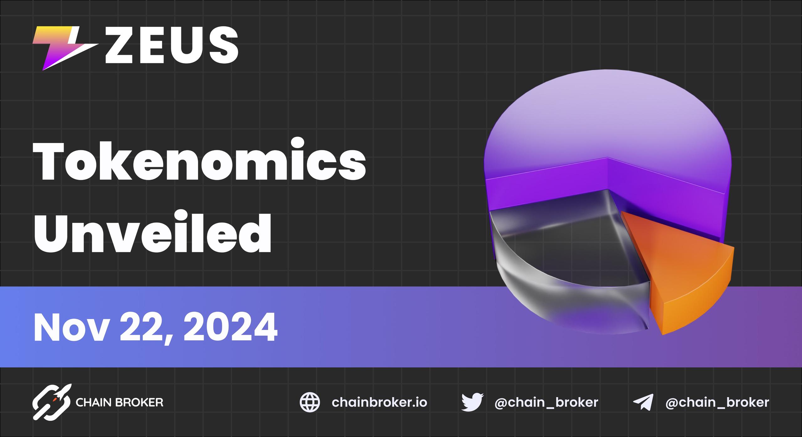 Zeus Network Unveils $ZEUS Tokenomics Zeus Network Unveils $ZEUS Tokenomics