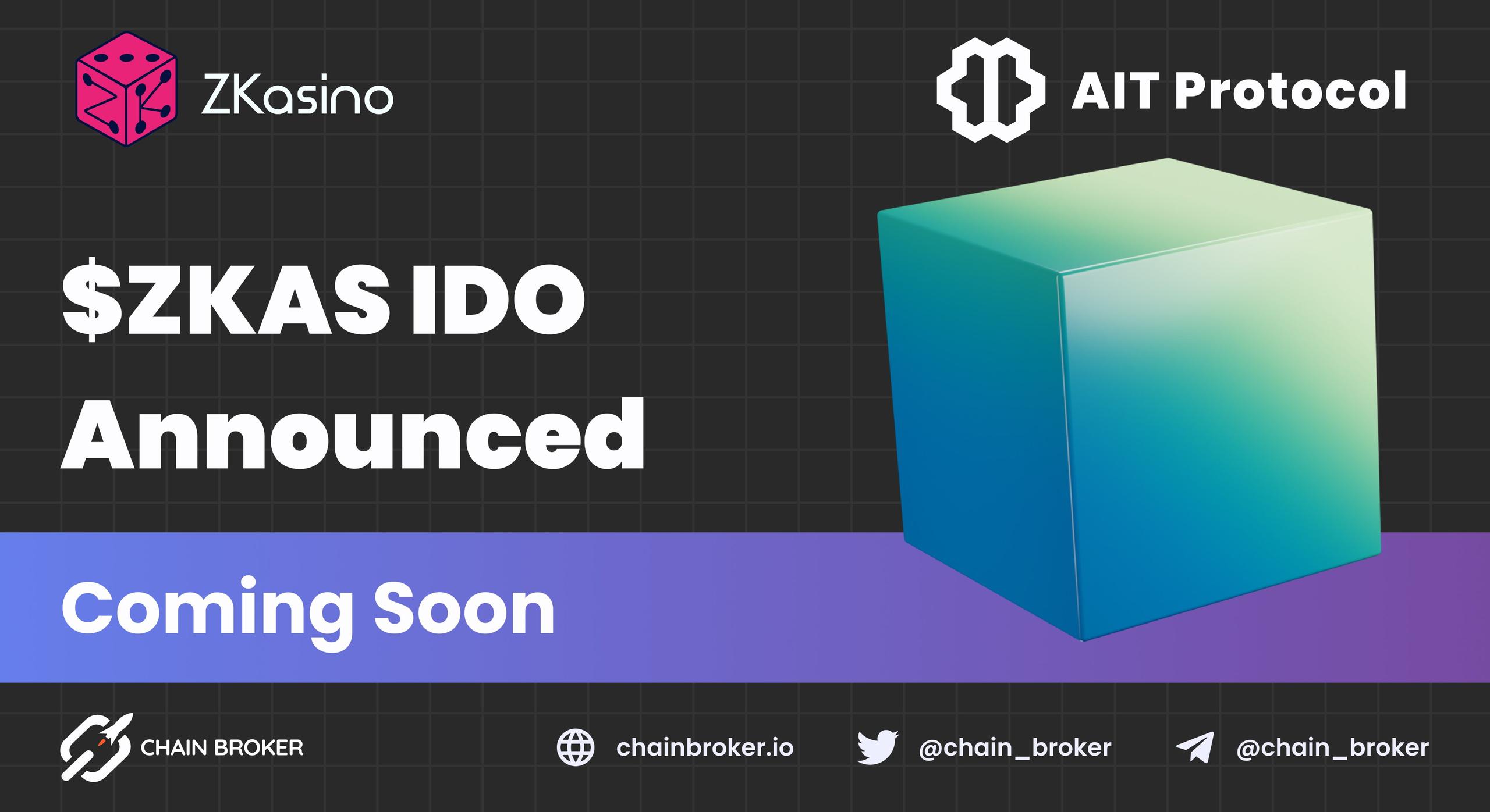 ZKasino has announced its IDO on AIT Launchpad ZKasino has announced its IDO on AIT Launchpad